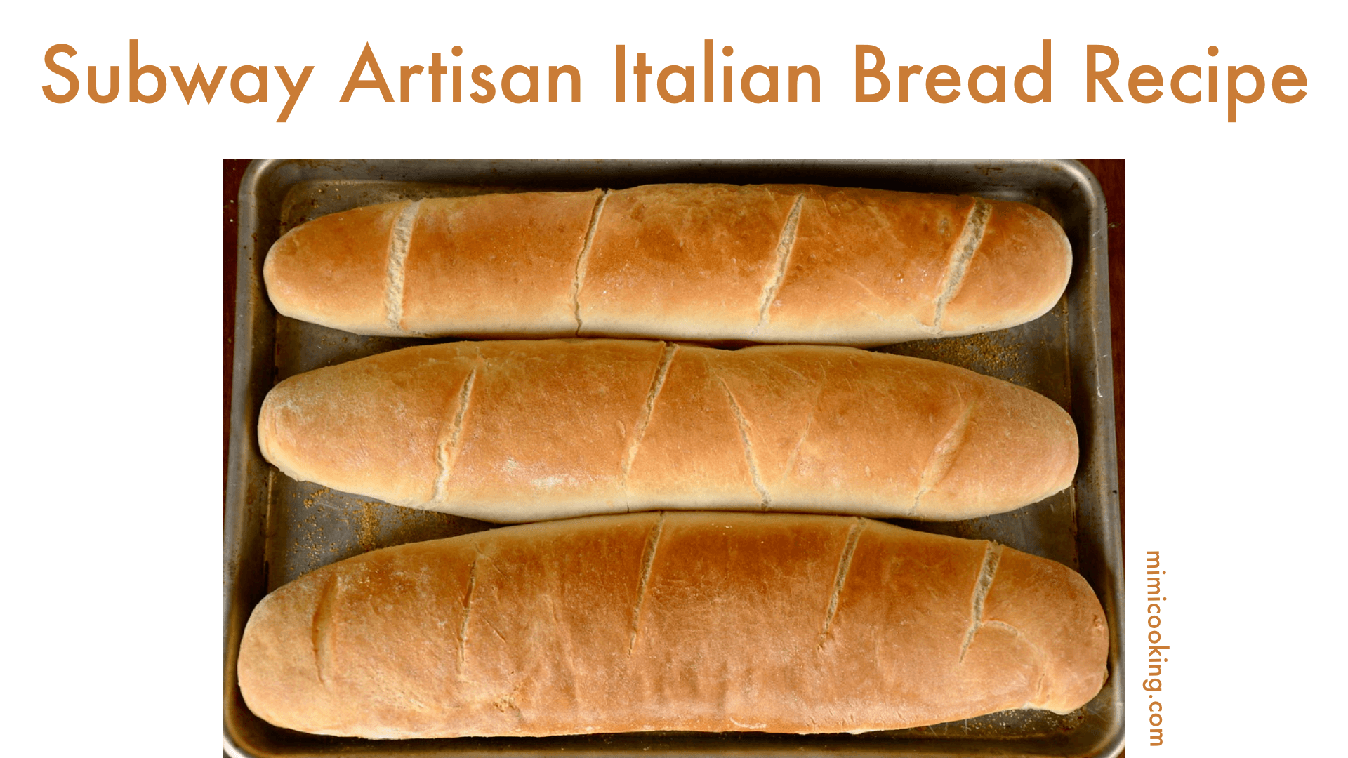 Subway Artisan Italian Bread Recipe